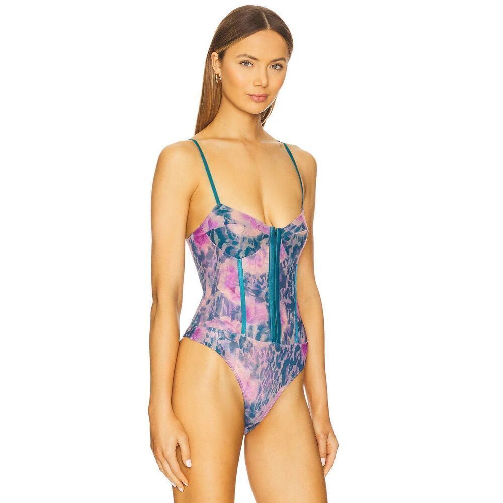 Free people printed night rhythm bodysuit